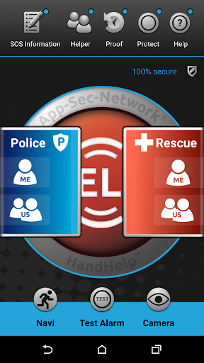HandHelp emergency app system - european patented 2.3.3 screenshots 1