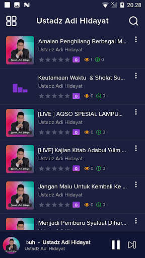 Android application Ceramah Ustadz Adi Hidayat screenshort