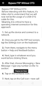 Screenshot 1 FRP Bypass Guide For Android android