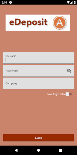 Android application Androscoggin eDeposit screenshort