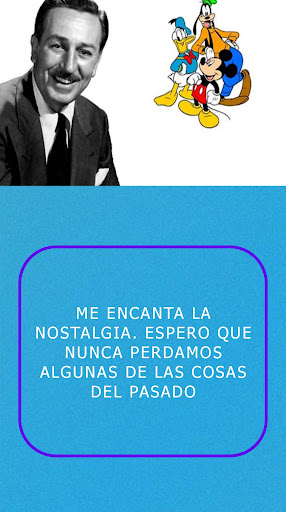Android application Walt Disney frases screenshort