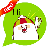 ONLINE免費貼圖☆日本可愛貼圖　呆呆的帽子狗　中文版 icon