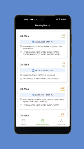 The Waste App Screen 3