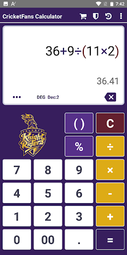 CricketFans Calculator Screen 3