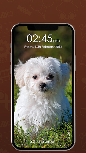 Puppy Dog Pin Lock Screen Screen 2