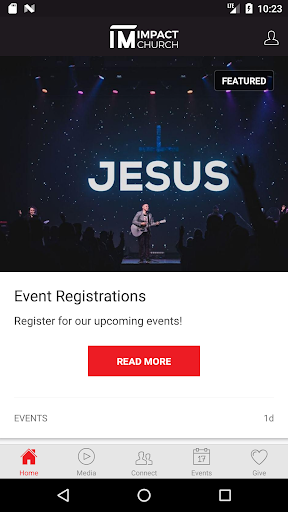 Android application Impact Church Australia screenshort