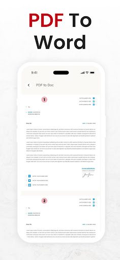 PDF Converter, PDF to Word 2