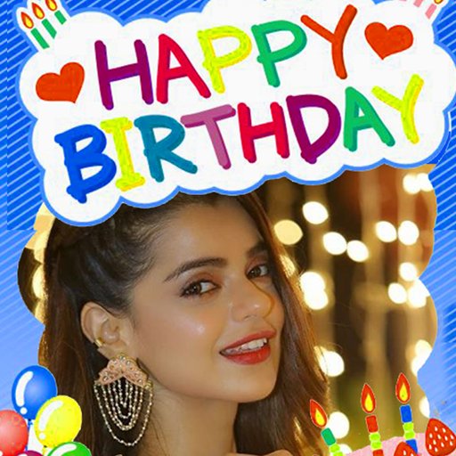 Birthday Photo Frame with Phot logo
