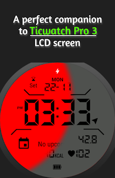 TWP3 LCD Watch Face for WearOSのおすすめ画像1