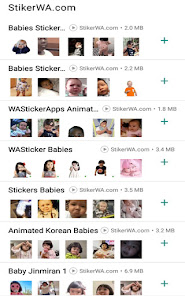 Captura de Pantalla 2 Bebés animados wastickerapps android