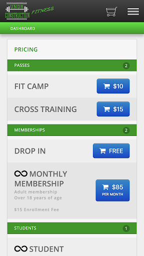 Undr Construction Fitness Screen 3
