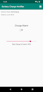 Alarm for Battery Charge