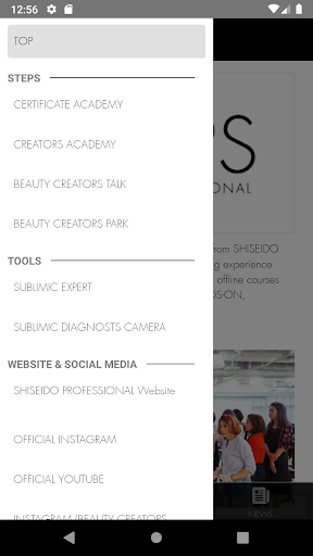 STEPS by SHISEIDO PRO Screen 2