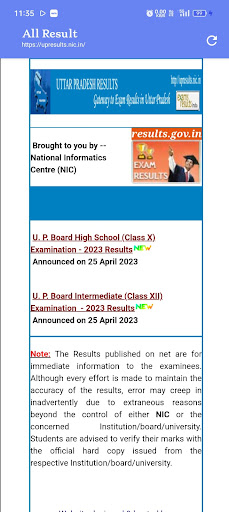 All Results Check (Any Year) Screen 2