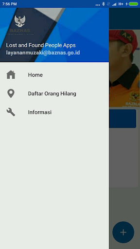 Android application Cari Temu - BAZNAS screenshort