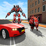 Cover Image of Baixar Futuristic Car Robot Transformer Rhino Robot Games 1.0 APK