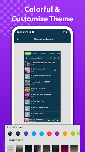 Screenshot of Music Player