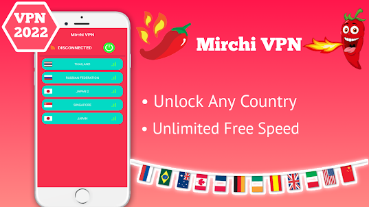 Mirchi VPN - Private & Fast