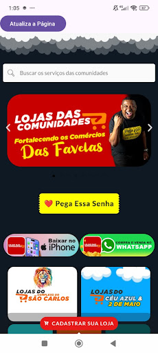 Lojas Das Comunidades Screen 2