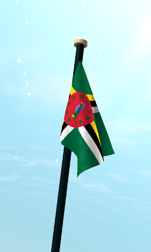 Dominica Flag 3D Wallpaper Screen 3