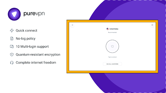Fast VPN and Proxy by PureVPN Screenshot