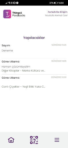 Android application Things and Feedbacks screenshort
