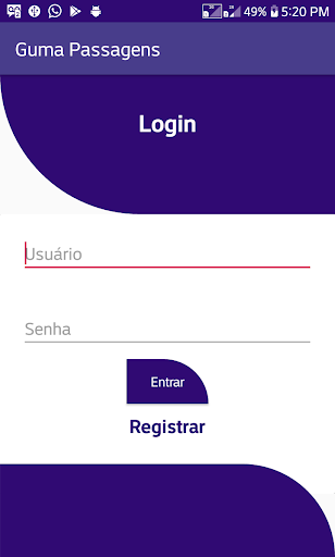 Android application Guma Passagens screenshort