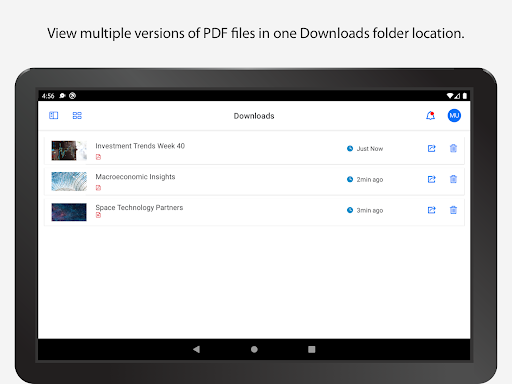 Screenshot of MicroStrategy Library