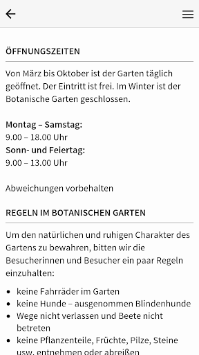 Botanischer Garten Frankfurt Screen 2