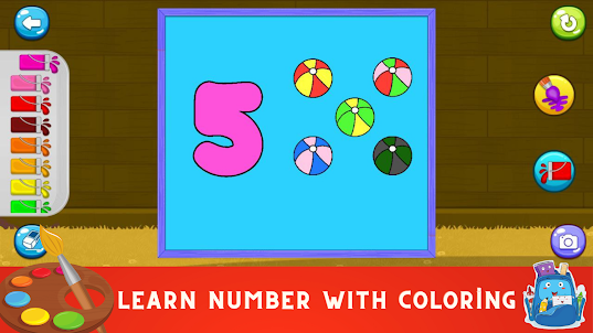 Coloring Game: Paint and Learn
