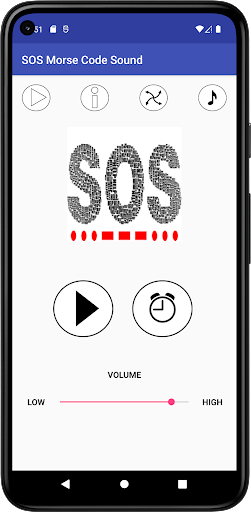 Android application SOS Morse Code Sound screenshort