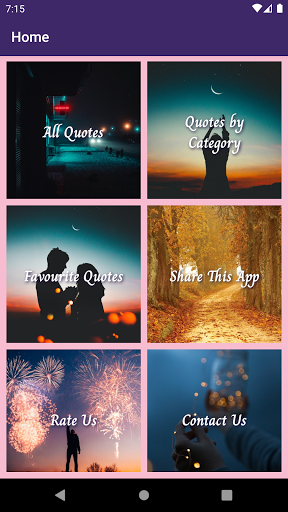 Android application Thousand Quotes screenshort
