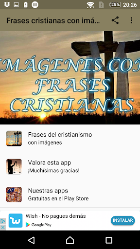 Android application Frases cristianas de la Biblia screenshort