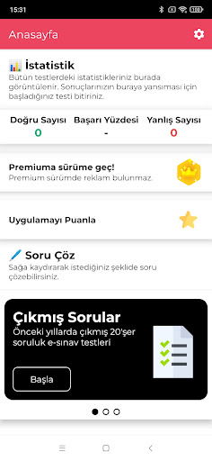 Android application Ehliyet Sınavı Soruları 2024 screenshort