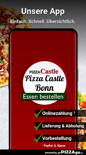 Android application Pizza Castle Bonn screenshort