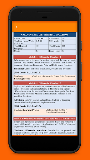 VTU Syllabus Screen 3