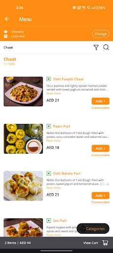 Nawab Restaurant Screen 3