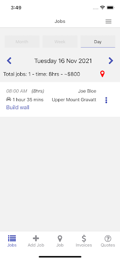 Android application TradieOps screenshort