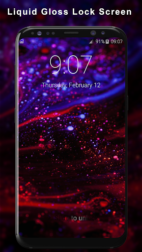 Android application Liquid Gloss Lock Screen screenshort