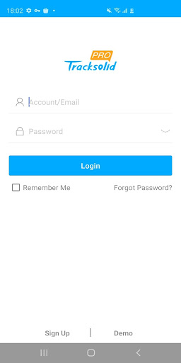 Android application Tracksolid Pro screenshort