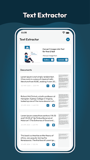 Text scanner - Image to text Screen 2