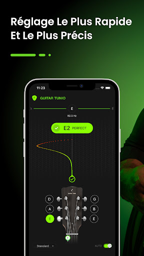 Android application Guitar Tuner, GuitarTunio screenshort