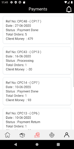 Android application Nessar Delivery Services screenshort