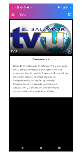 TVU El Salvador Screen 2