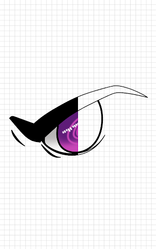 How to Draw Anime Eyes step by Screen 3