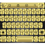 Metallic Gold Emoji Keyboard
