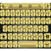 Metallic Gold Emoji Keyboard