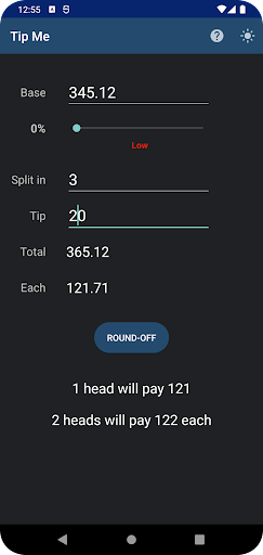 Tip Me (Pro): Tip Calculator Screen 3