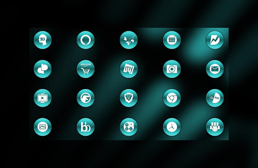 Metallic Teal Icons By Arjun Arora