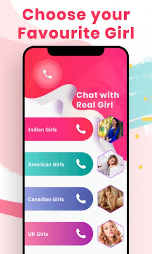 Android application Real Girls Numbers for Chat screenshort